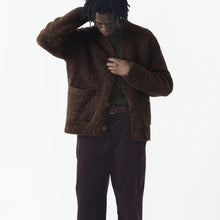 Load image into Gallery viewer, Donegal Wool V-Neck Cardigan in Bark