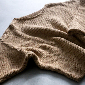 Trapezoid Sweater in Camel