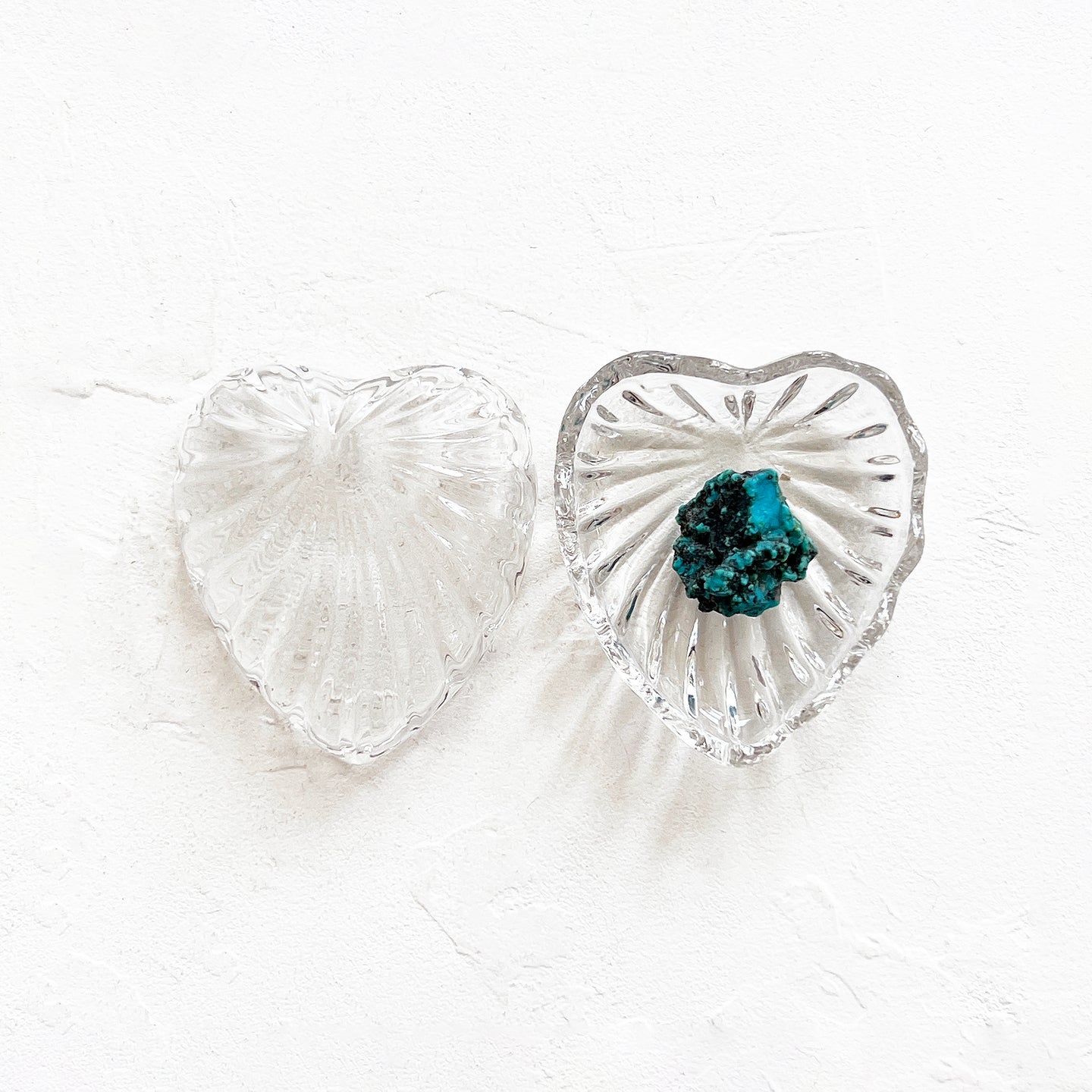 Vintage Glass Heart Box