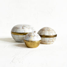 Load image into Gallery viewer, Vintage Mother of Pearl Globe Container