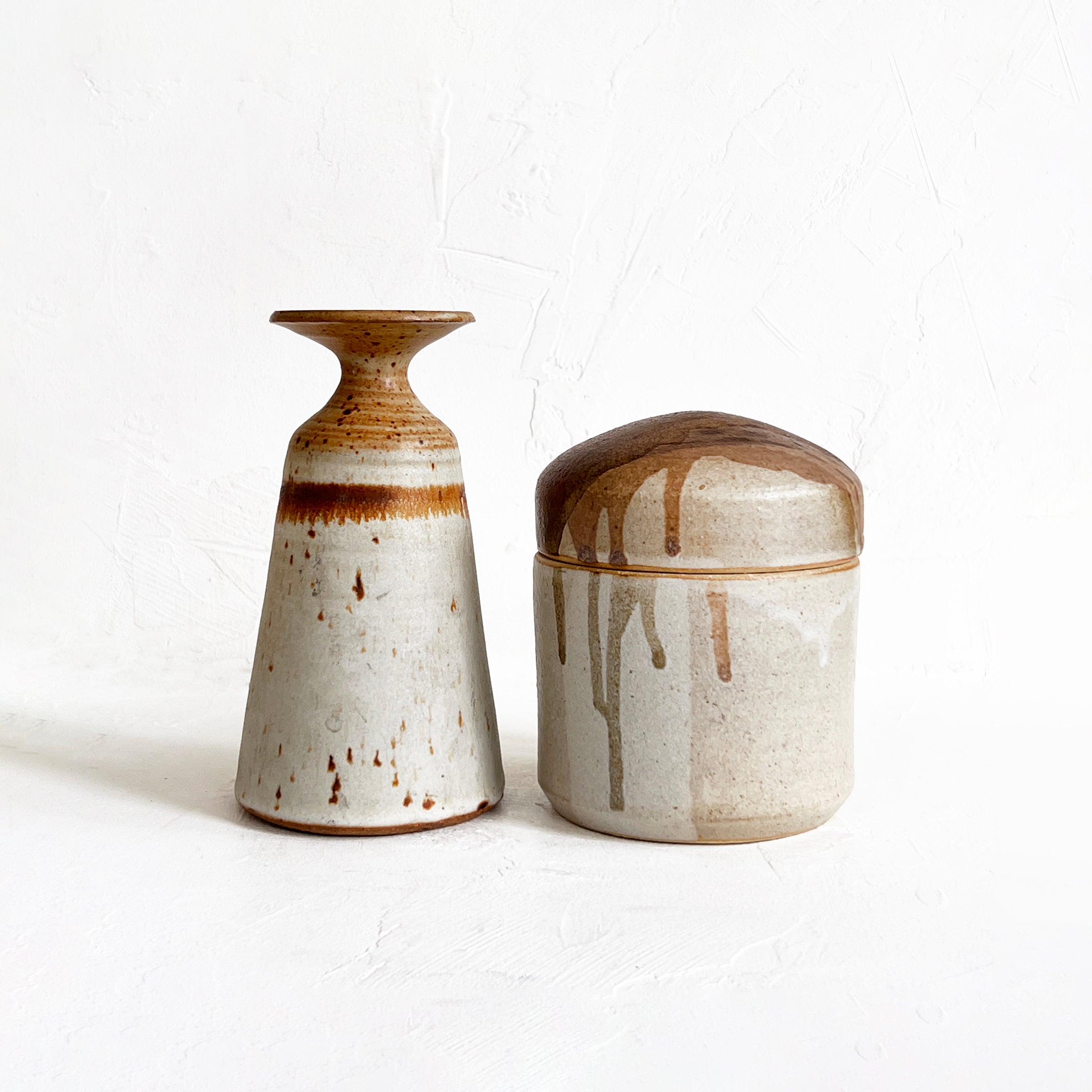 Vintage Studio Pottery in Cream