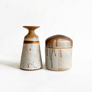 Vintage Studio Pottery in Cream