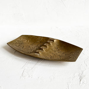 Vintage Etched Ashtray