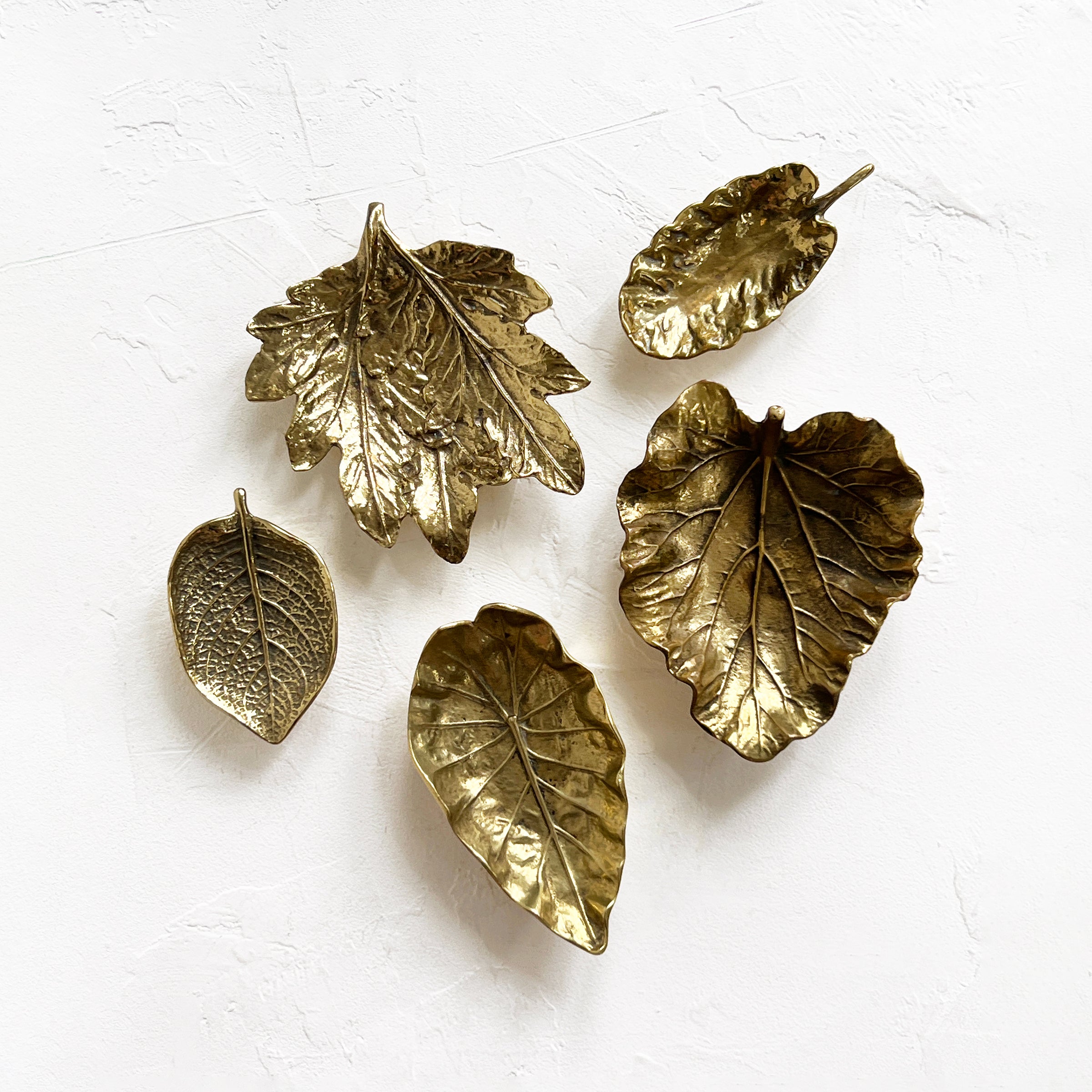 Vintage Brass Leaf Dish