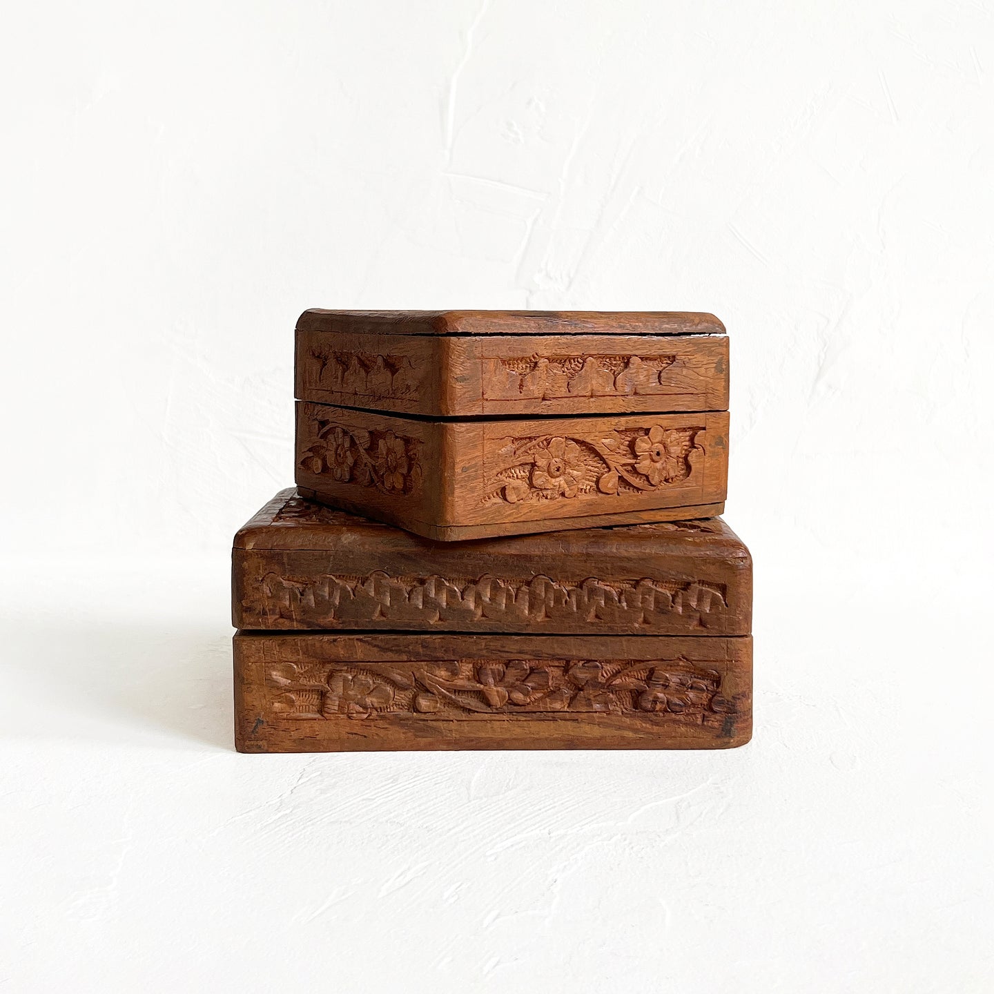 Vintage Carved Jewelry Box