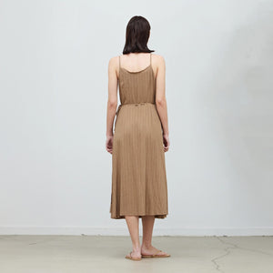 Wrap Midi Dress in Umber
