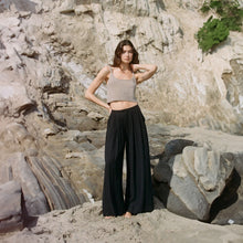 Load image into Gallery viewer, Cashmere Scoop Neck Crop Top in Mocha