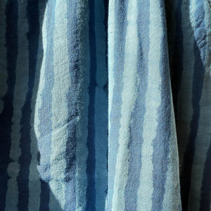 Aurore Dress in Indigo Stripes