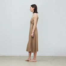 Load image into Gallery viewer, Wrap Midi Dress in Umber