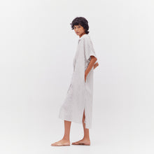 Load image into Gallery viewer, Button Down Stripe Dress in Mist