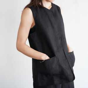 Sesilia Gillet Vest in Black
