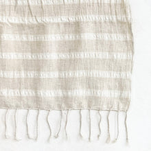 Load image into Gallery viewer, Woven Cream Scarf