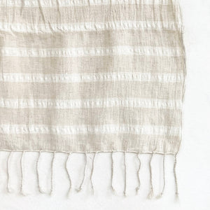 Woven Cream Scarf