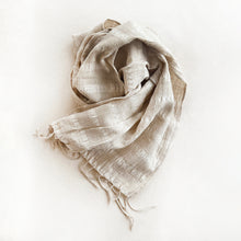 Load image into Gallery viewer, Woven Cream Scarf