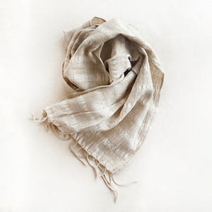 Woven Cream Scarf