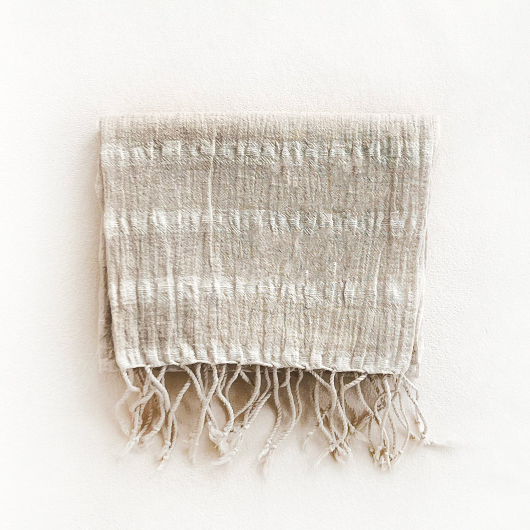 Woven Cream Scarf