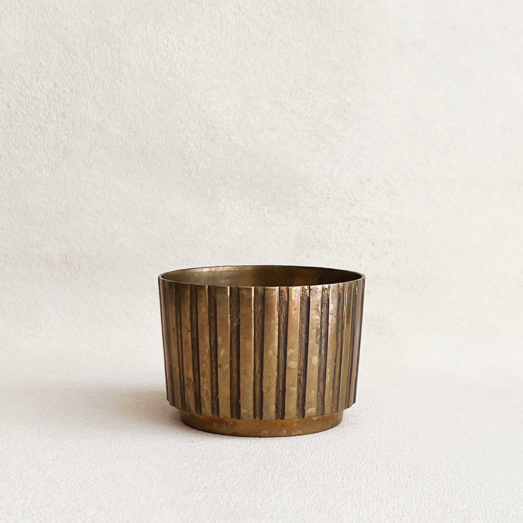 Vintage Brass Planter