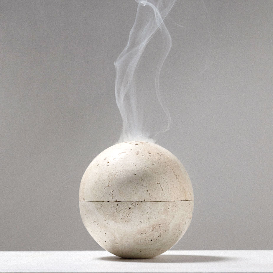 Sphere Incense Burner in Travertine – Wilderhouse