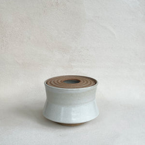 Lidded Vessel in Warm White