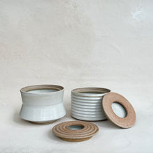 Load image into Gallery viewer, Lidded Vessel in Warm White