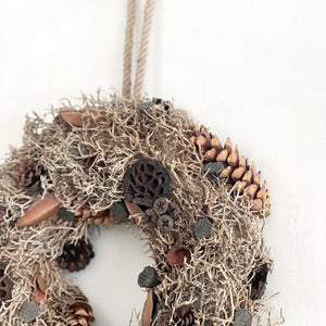 Dried Natural Seed Wreath