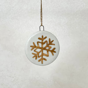 Ceramic Snowflake Ornament