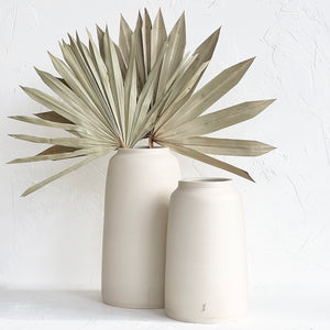 White Stoneware Vase