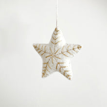 Load image into Gallery viewer, Embroidered Star Felt Ornament