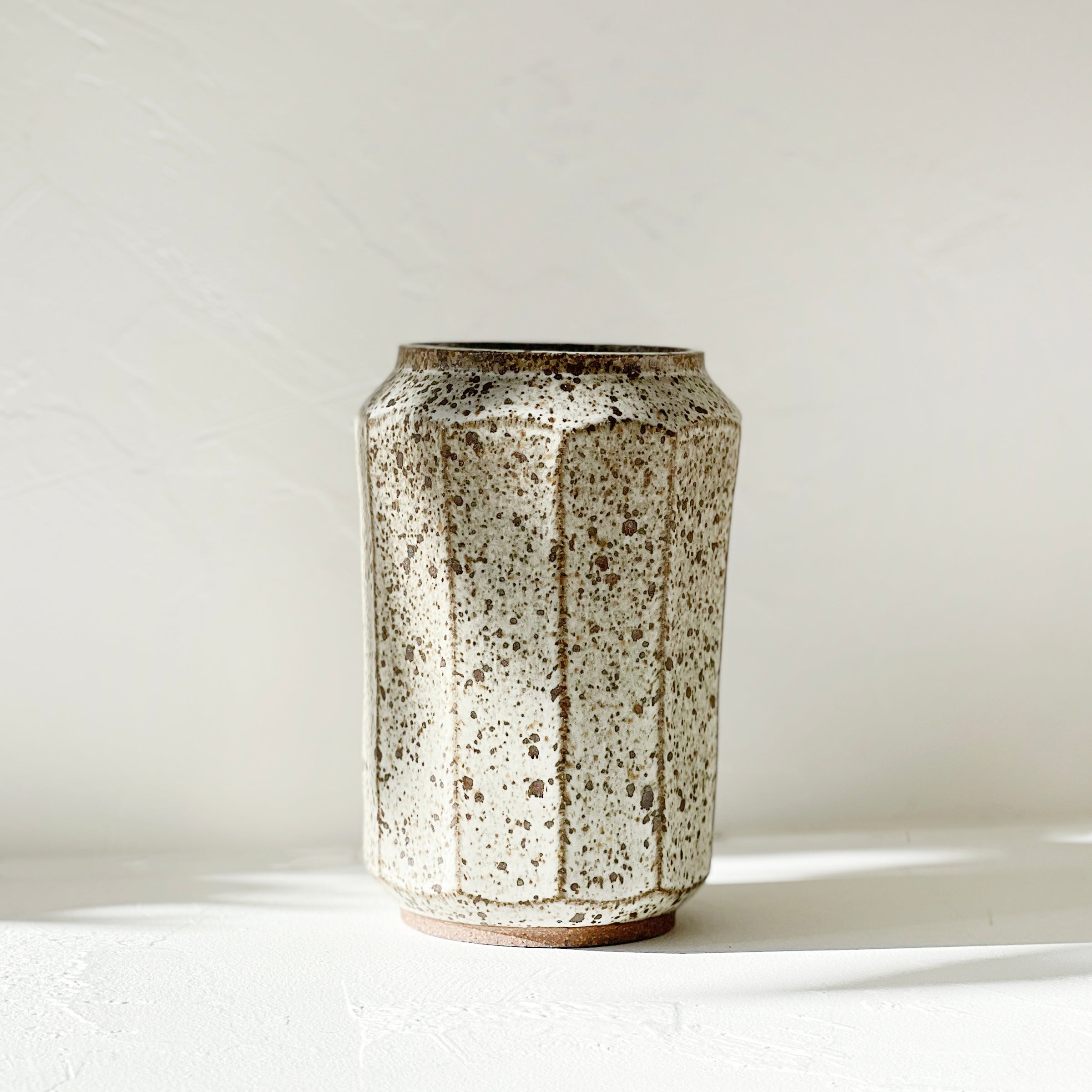 Speckled Facet Vase