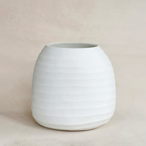 Glass Vase in Opal White