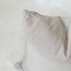 Pinstripe Pillow in Clay