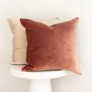 Velvet & Linen Pillow