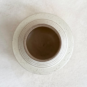 Ceramic Vase in Cream Speckle