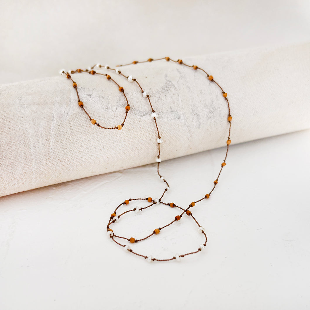 Desert Necklace in Sandalwood