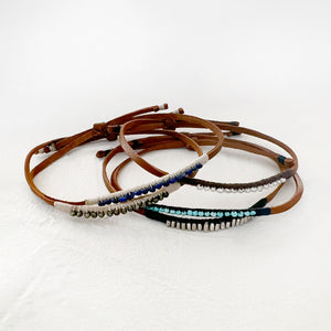 Leather Beaded Bracelet