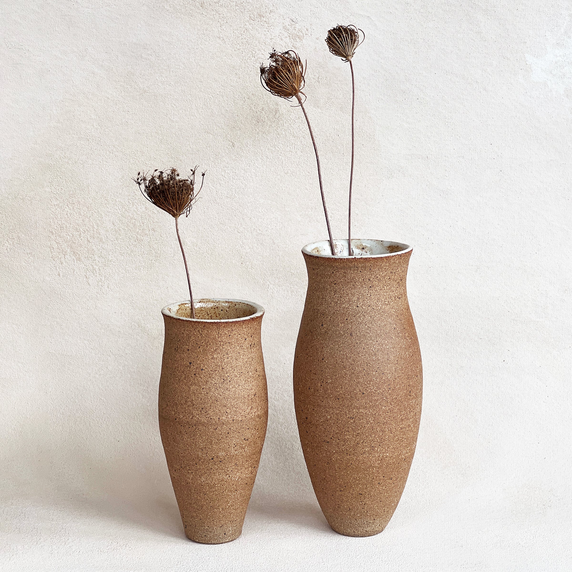 Soft Curved Sandy Vase