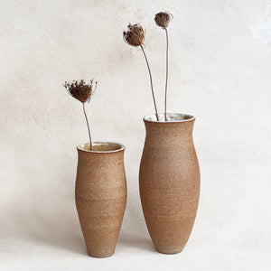 Soft Curved Sandy Vase