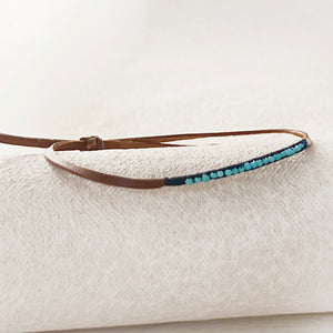 Leather Beaded Bracelet