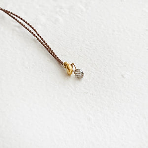 Tiny Diamond Raindrop Necklace