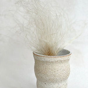ripple vase in white sand