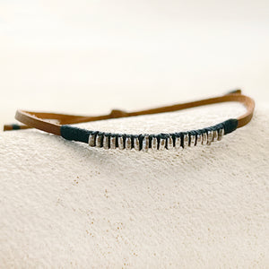 Leather Beaded Bracelet
