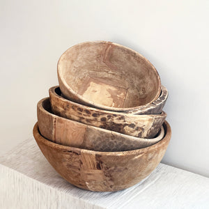Large Nepali Wooden Bowl