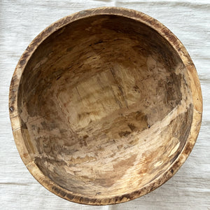Large Nepali Wooden Bowl