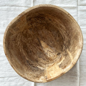 Large Nepali Wooden Bowl