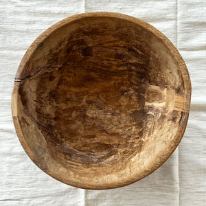 Large Nepali Wooden Bowl