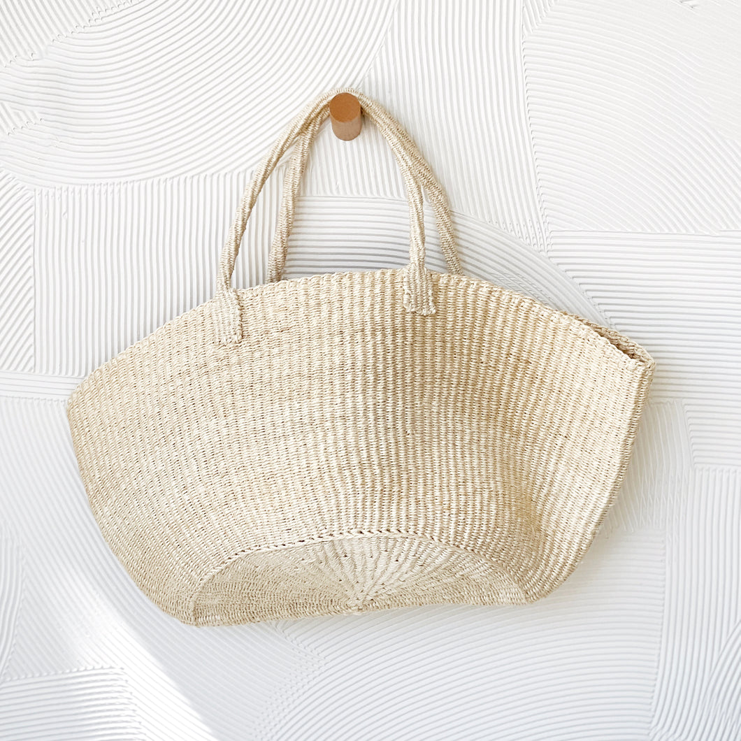 Sisal Tote in Ivory