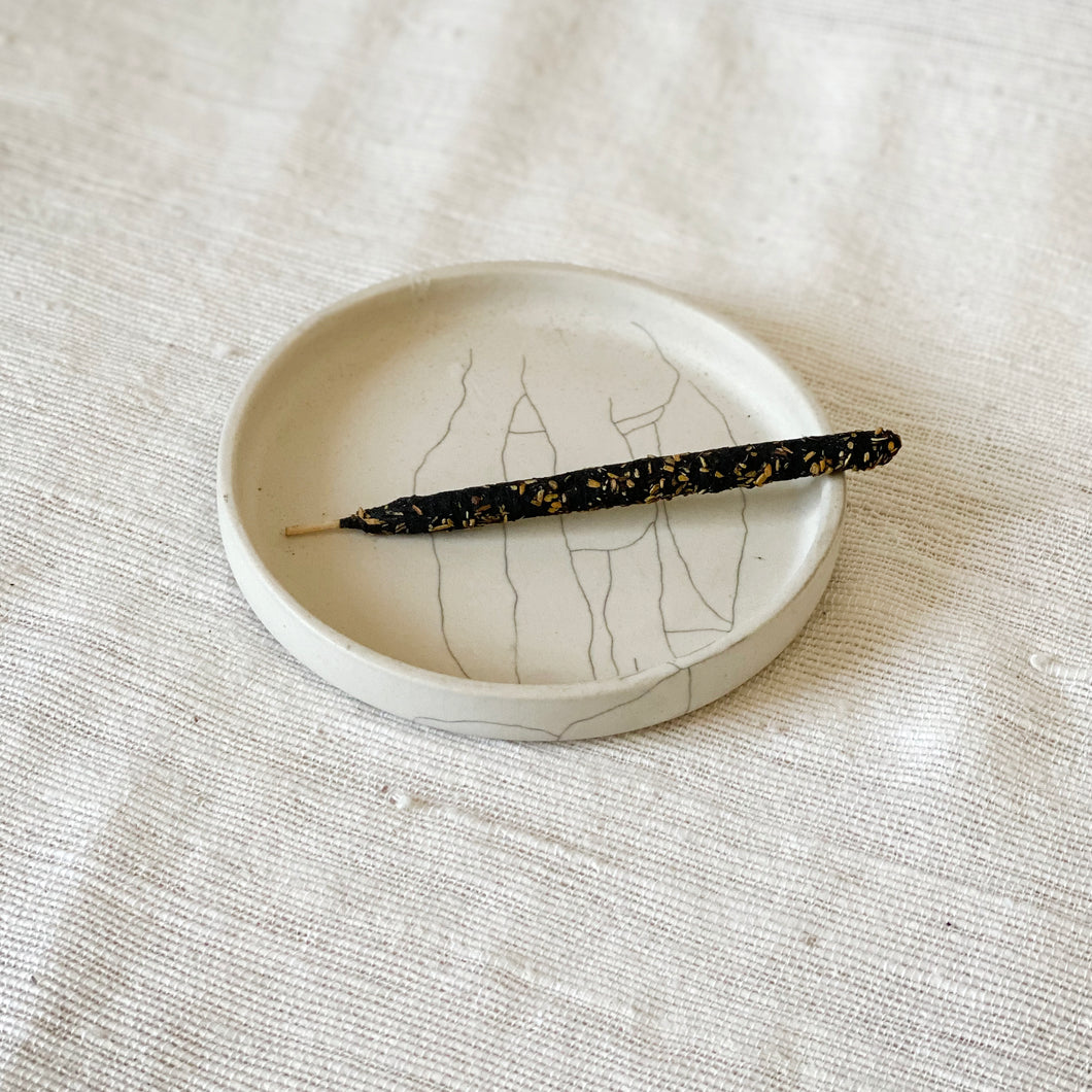 Olive Dish in Crackle