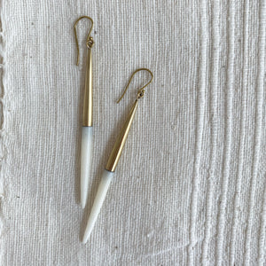 Brass & Bone Earrings