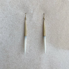 Load image into Gallery viewer, Brass &amp; Bone Earrings